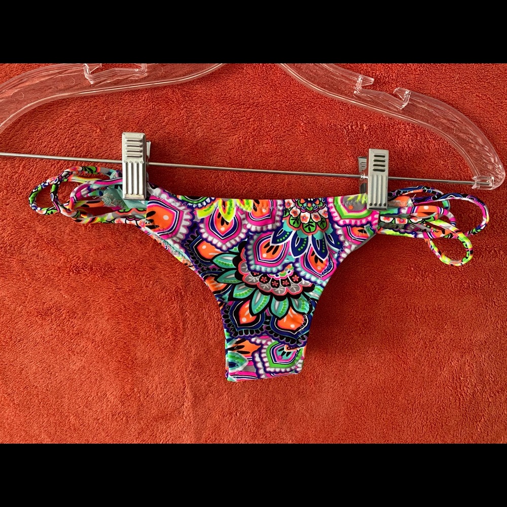 Forever Young, multicolored swim bottoms.